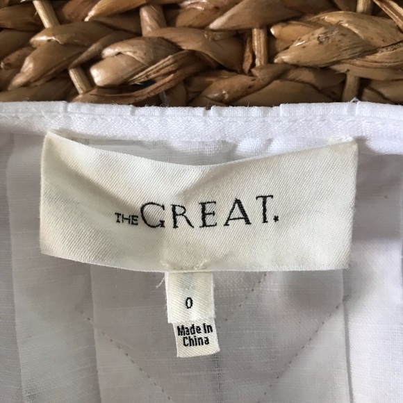 The Great. The Tulip Linen & Cotton Top - Picture 5 of 8